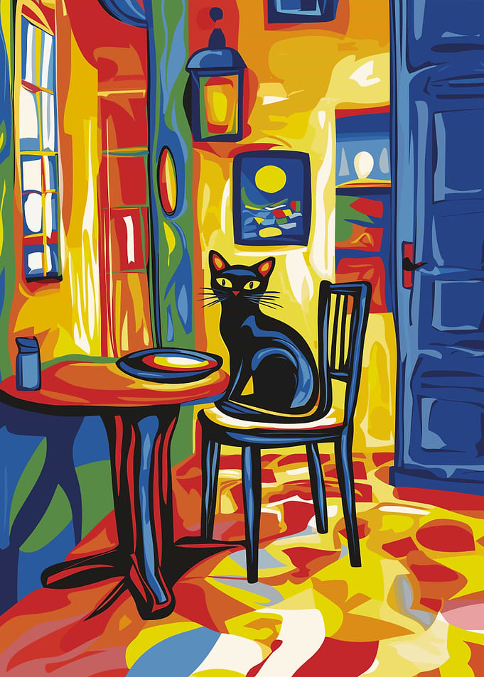 Black Cat in Room