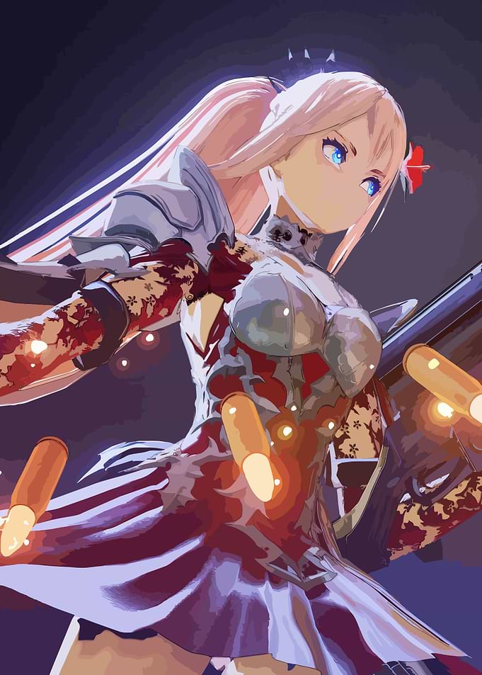 Anime Girl with Gun