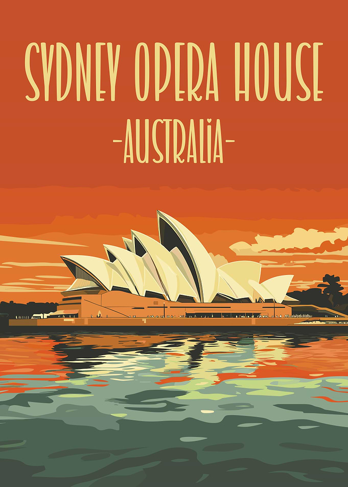 Original Sydney Opera House Poster