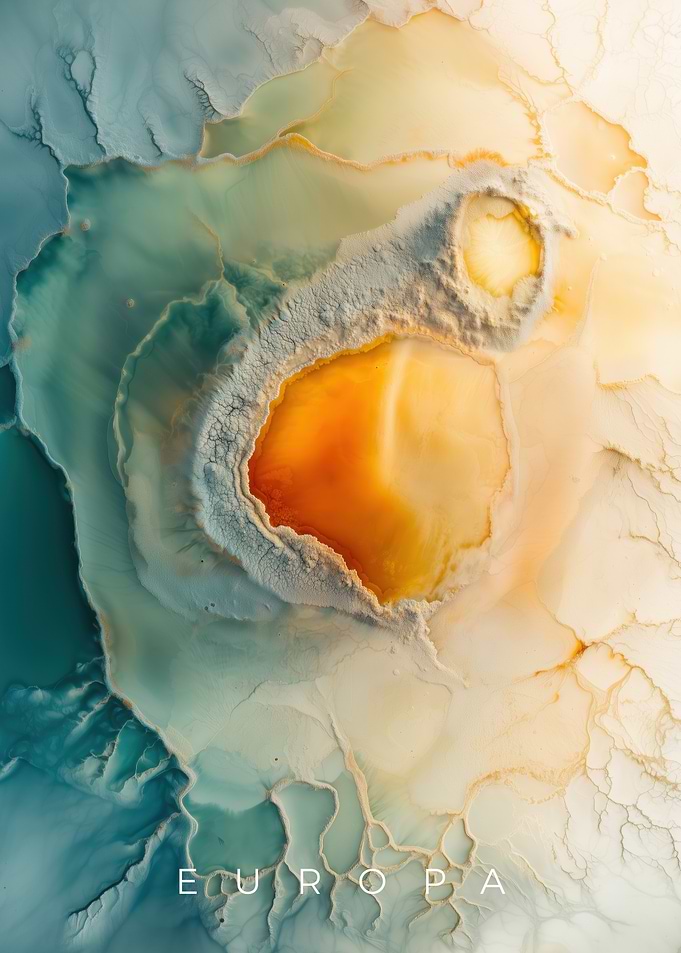 Europa Frozen Crust Jupiter Moon