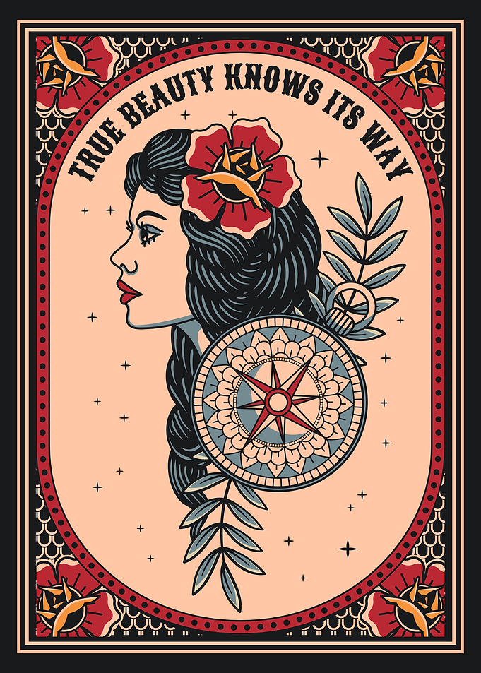 True beauty tattoo art