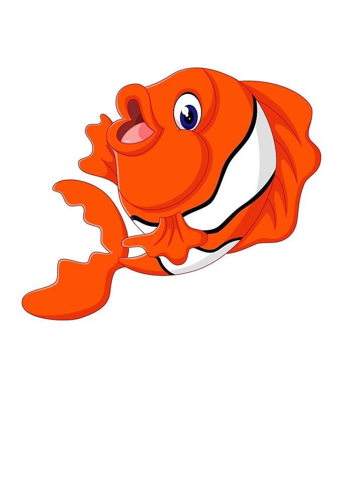 Cartoon Orange Fish