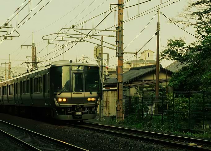 Japanese Train in Kyoto
