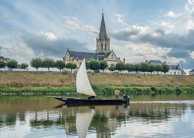 Sailing Past a Church