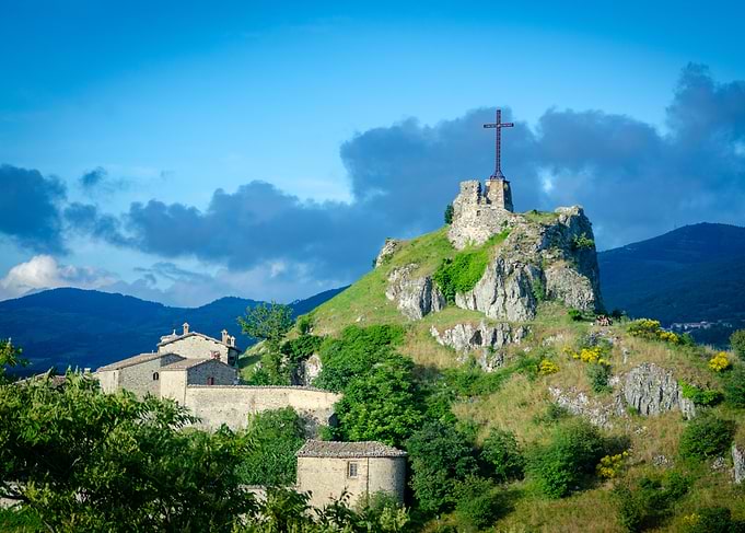 Hilltop Cross and Village