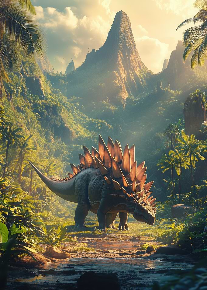 Stegosaurus Dinosaur at the Jungle