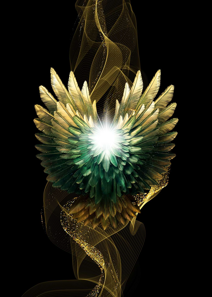 Golden Angel Wings