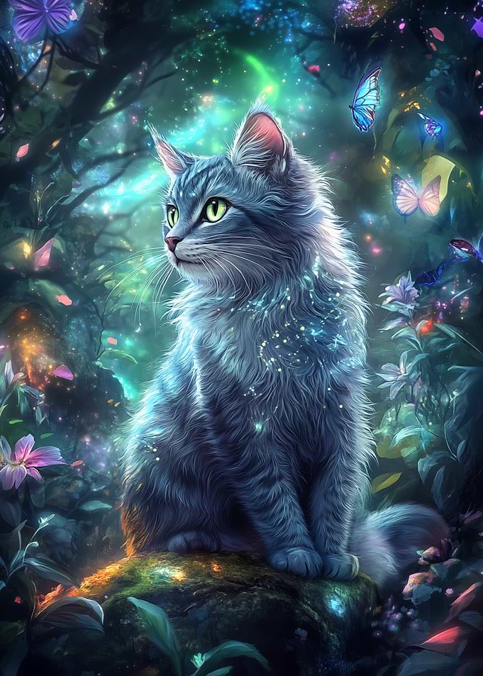 Magical Forest Cat