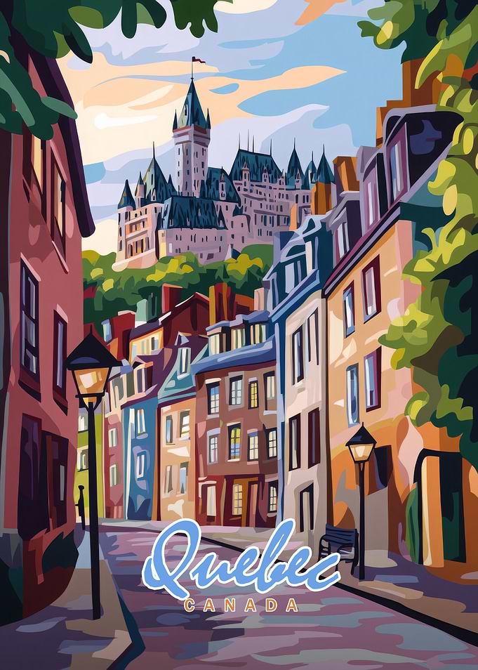 Quebec City Street Scene