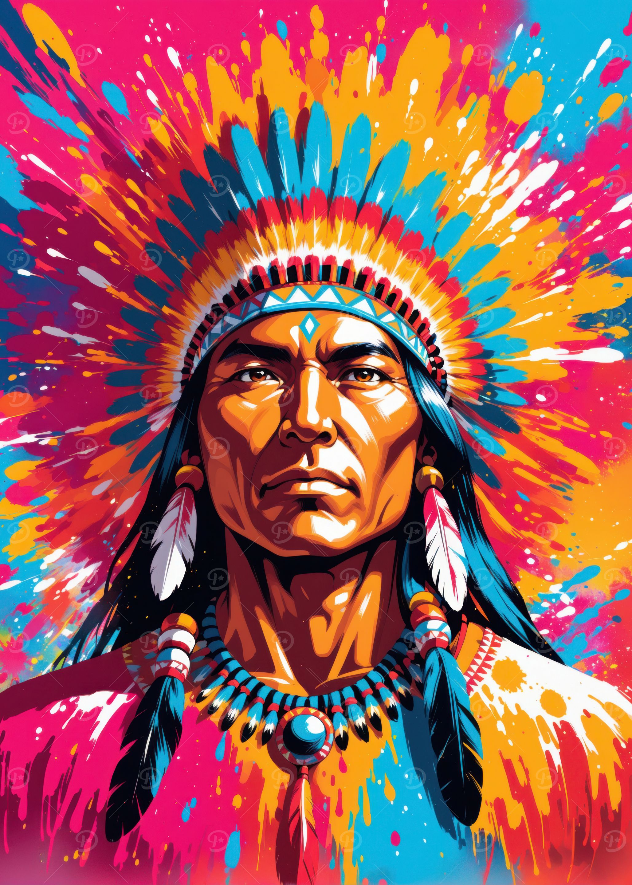 Native American Chief Portrait