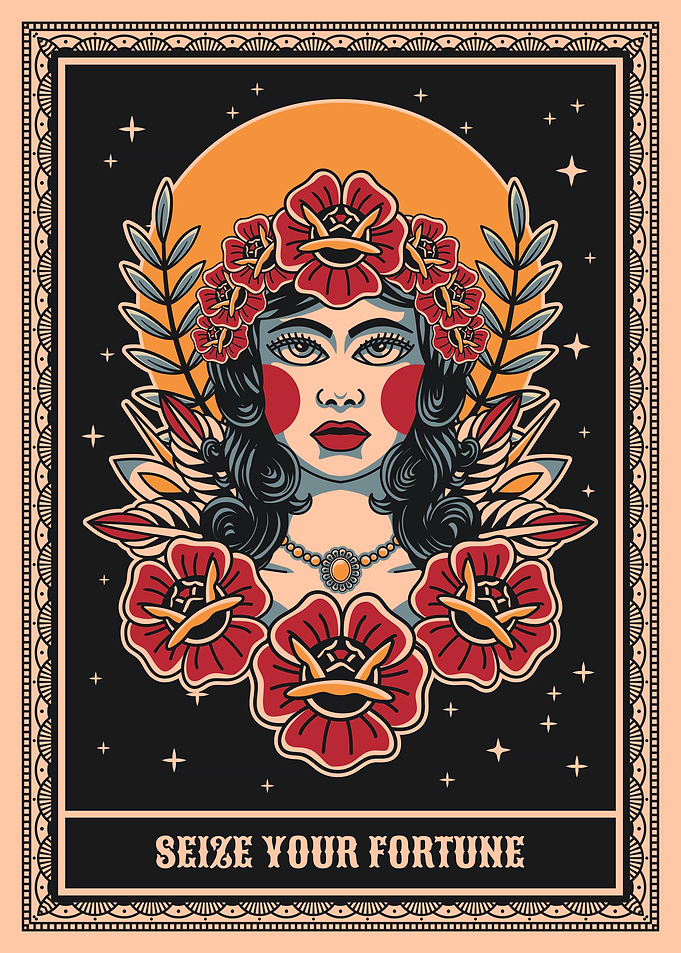 Fortune vintage tattoo art