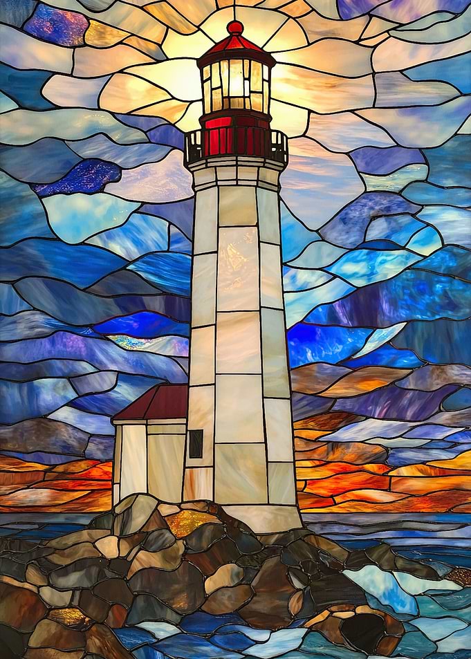 Stained Glass Lighthouse