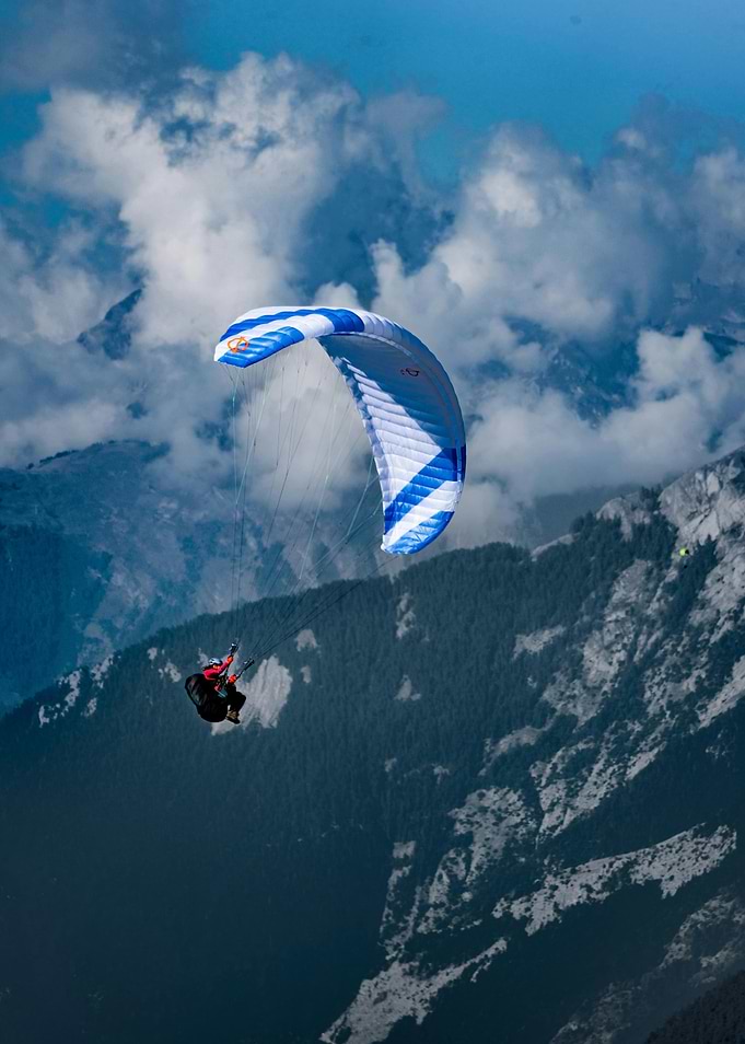 Paragliding Over Mountains