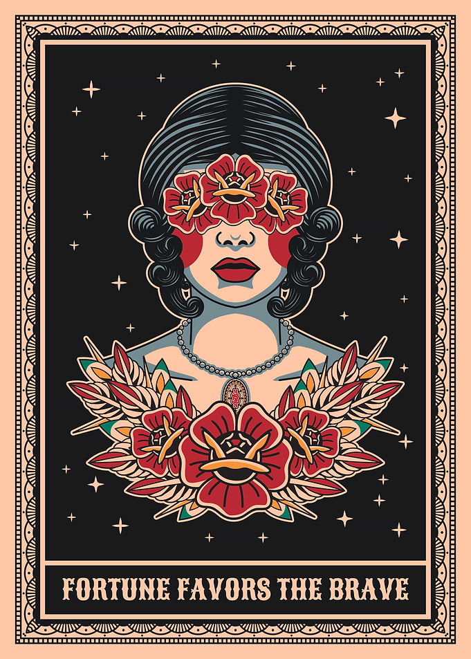 Fortune traditional tattoo art
