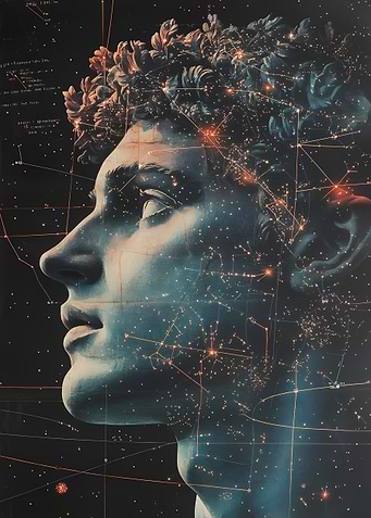 Cosmic Inspiration Young Man