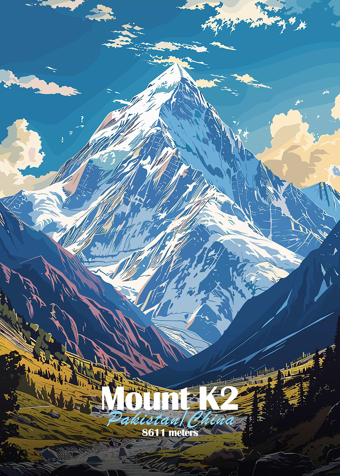 Mount K2 Illustration