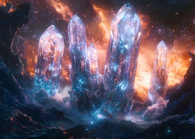 Crystal Pillars in Space