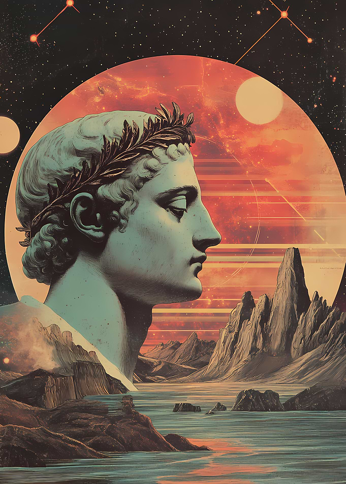 Mythical Figure in Cosmic Landscape