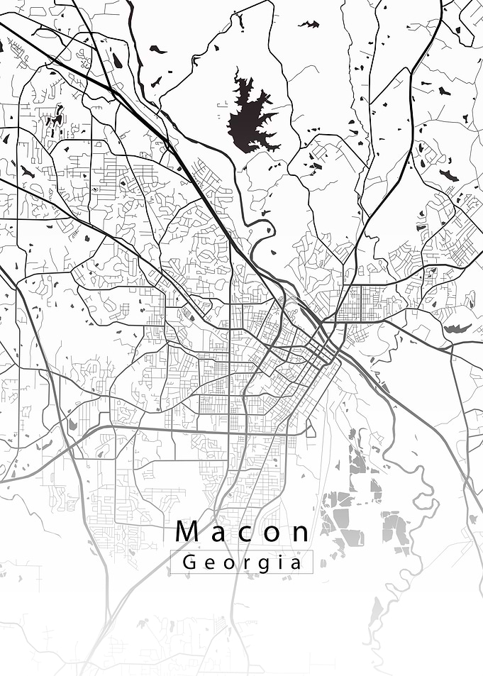 Macon Georgia City Map