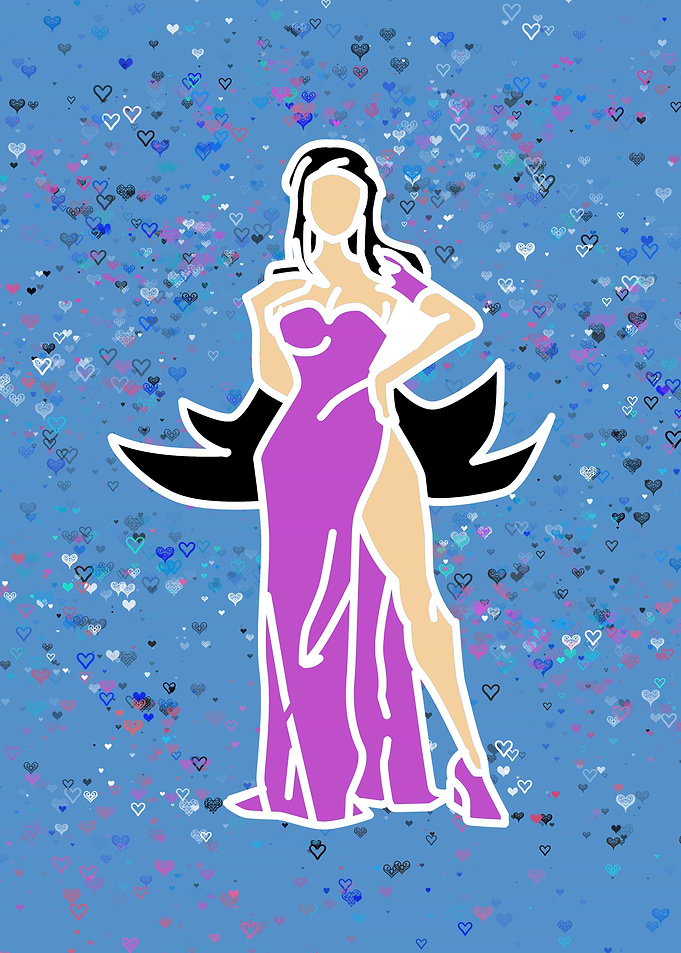 Woman in Pink Dress