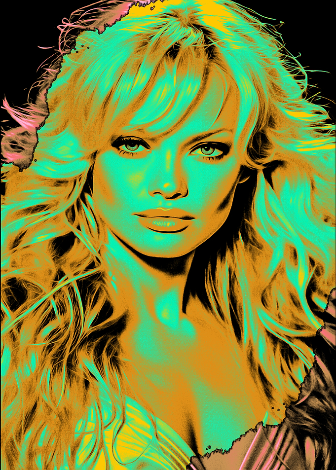 Pop Art Woman Portrait