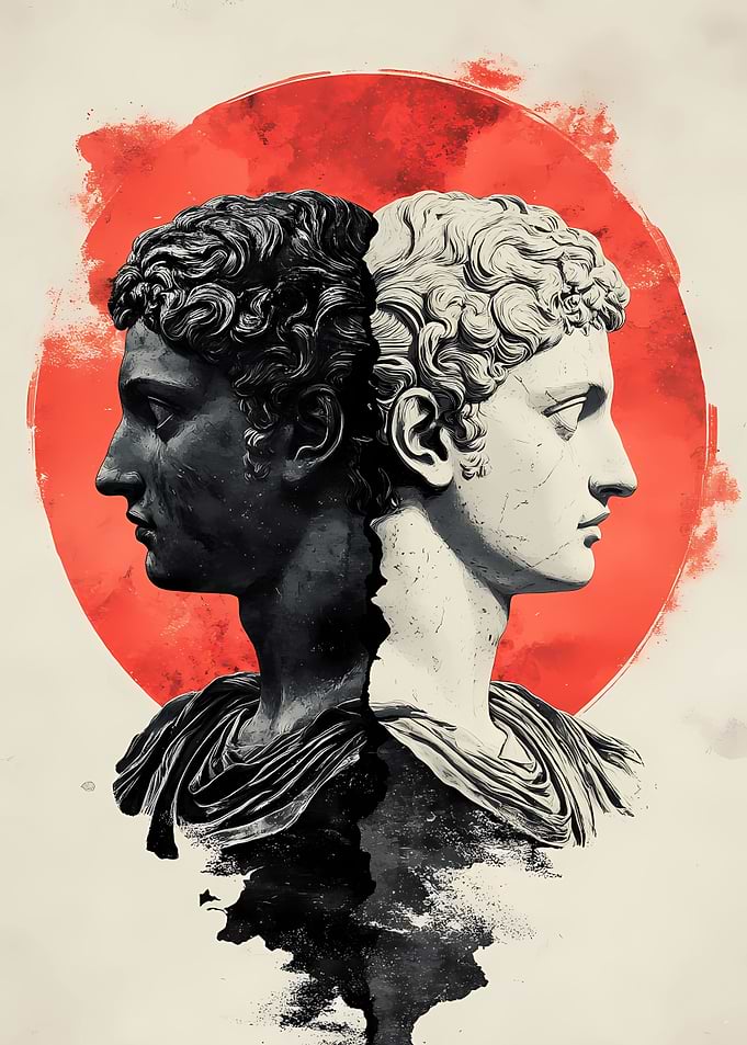 Dual Bust Sculpture