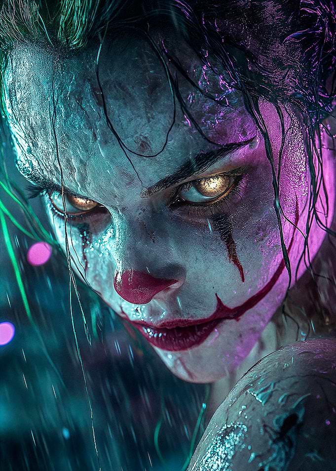 Creepy Clown Portrait