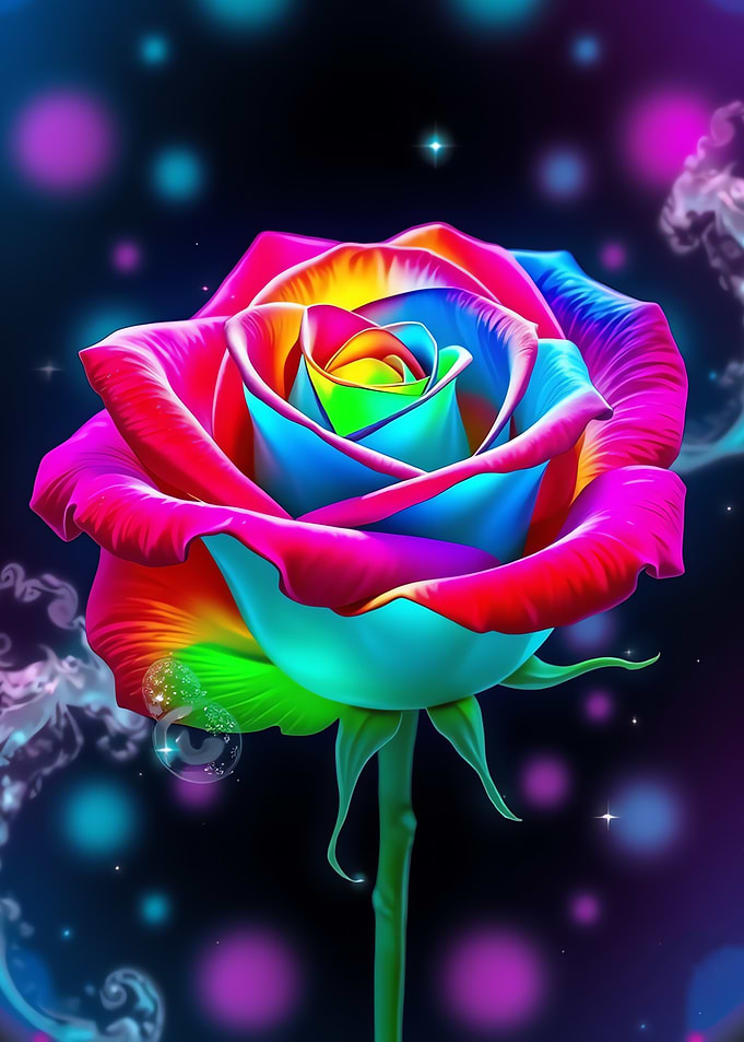 Rainbow Rose