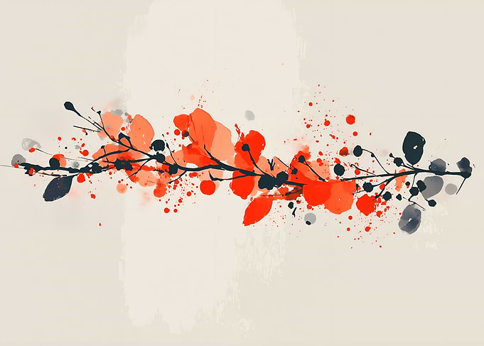 Watercolor Branch Art