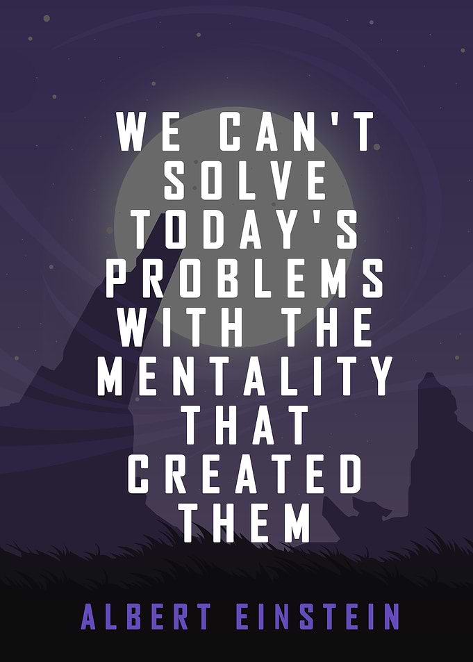 Einstein Quote Poster