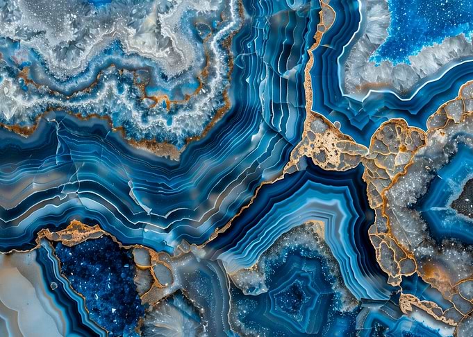Blue Agate Stone Texture