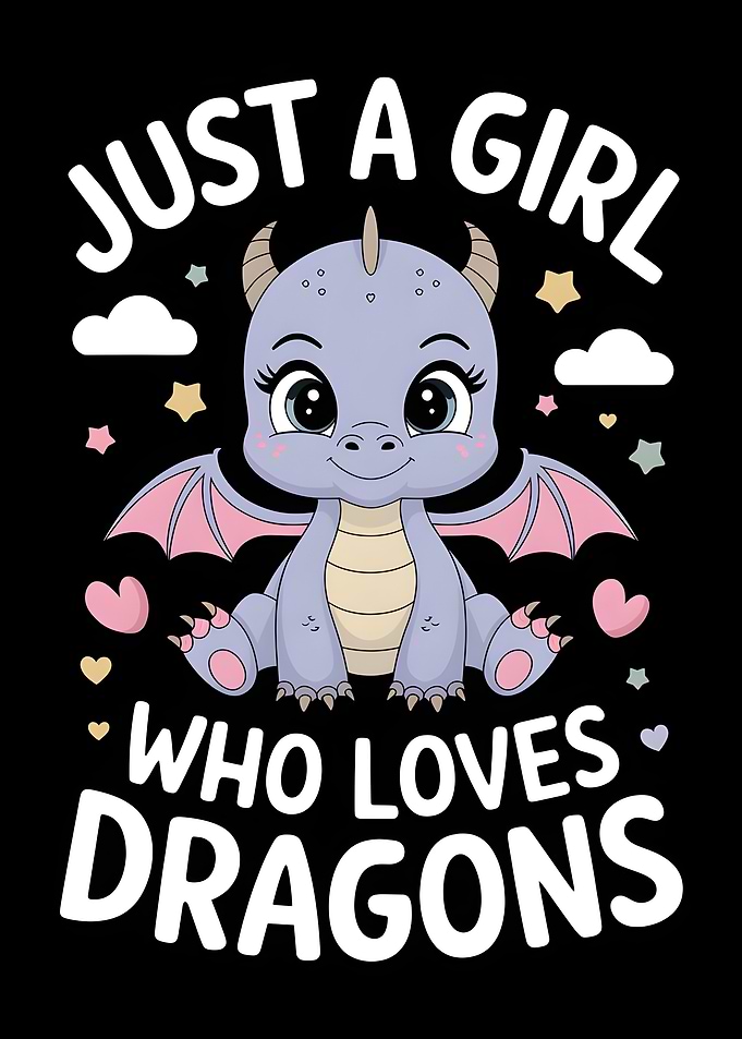 Cute Dragon Girl Design