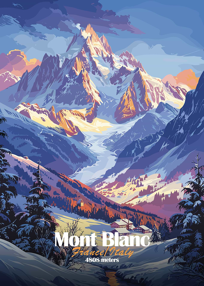 Mont Blanc Mountain Landscape