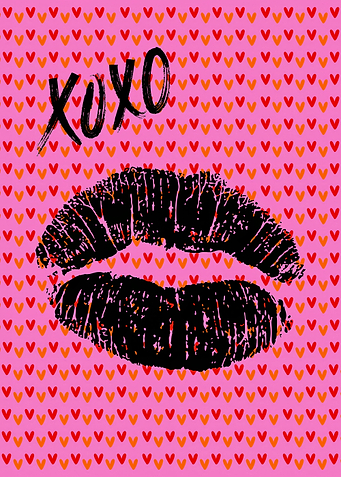 XOXO Lips Print | Pop Art | Vibrant Love Print