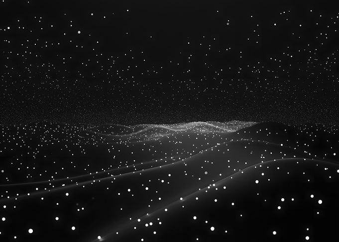 Abstract Starry Landscape