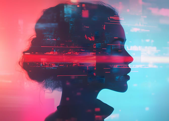 Digital Glitch Portrait