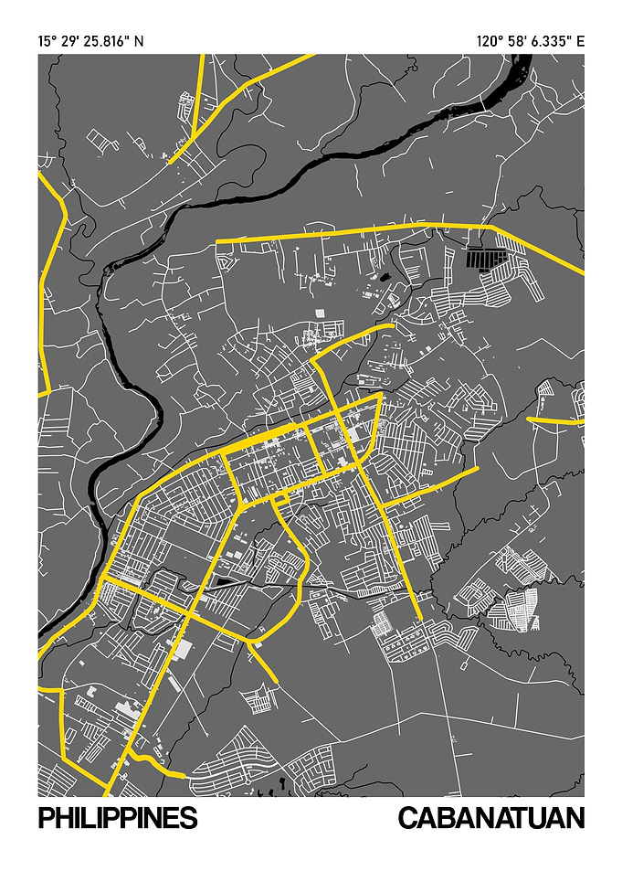 Cabanatuan City Street Map