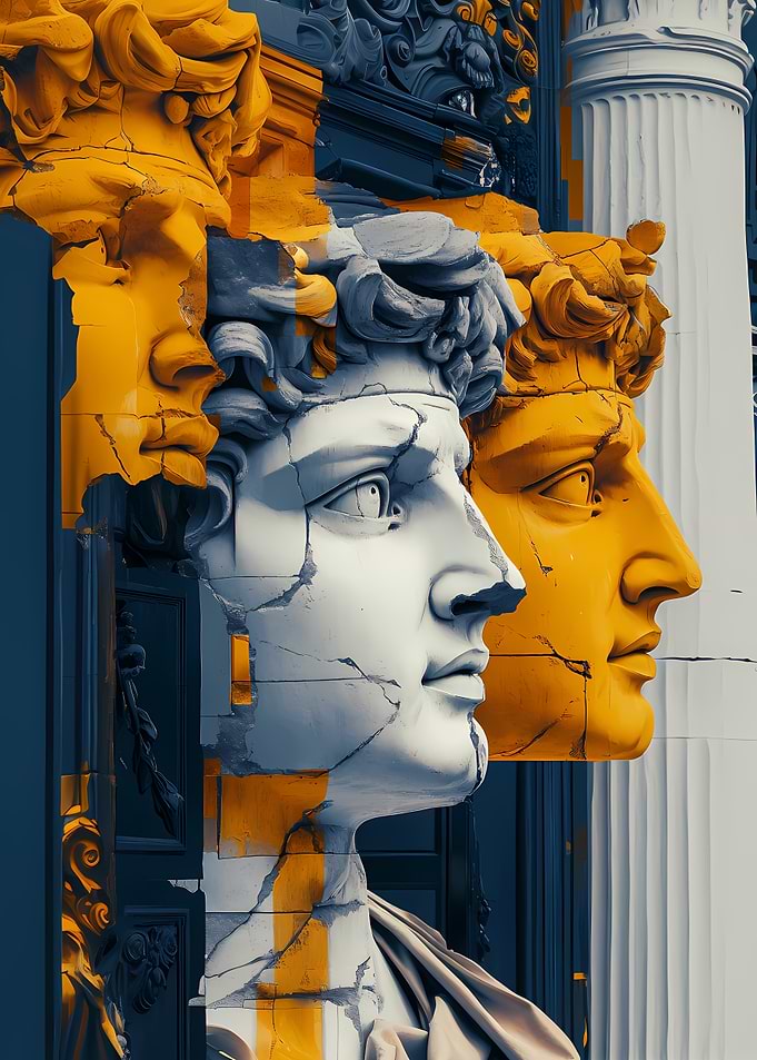 Urban Modernism Sculptural Fusion