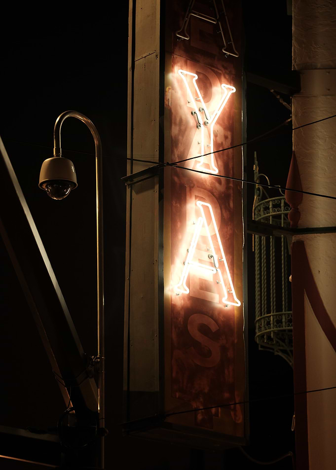 Neon Sign at Night
