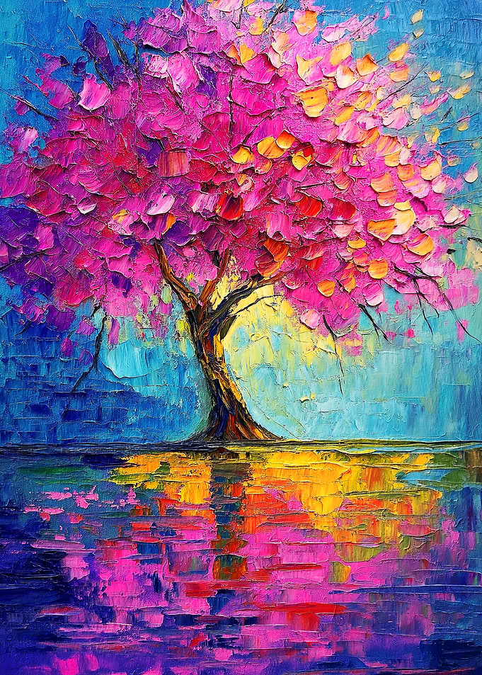 Abstract Tree Artwork