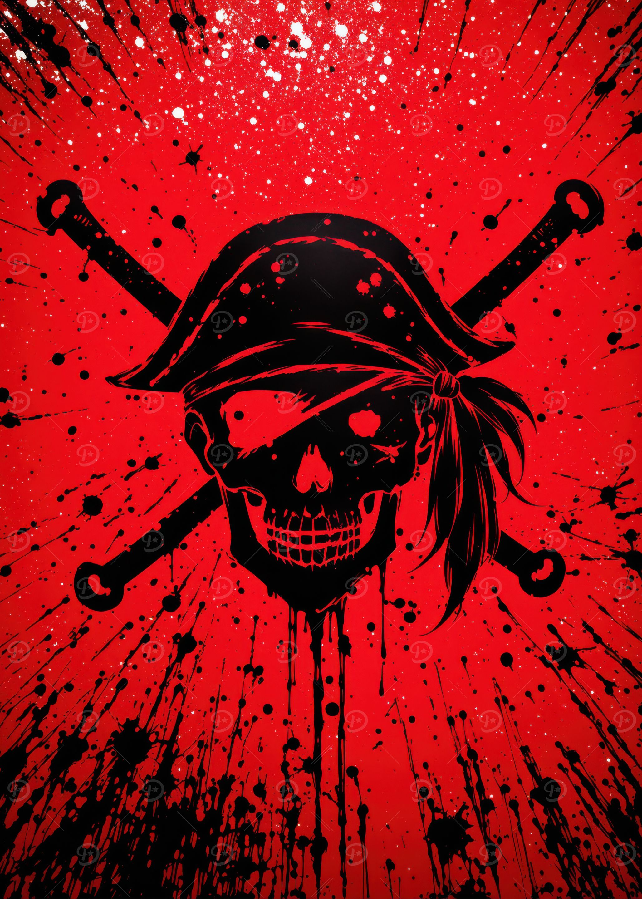 Pirate Skull with Crossed Swords