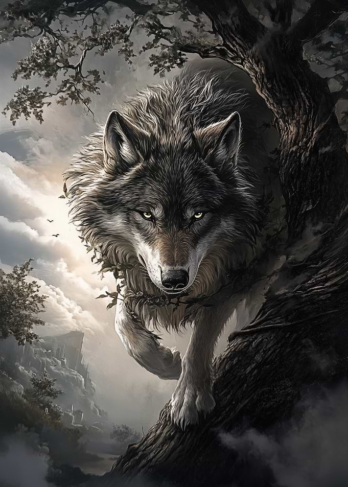 Wolf in the Woods