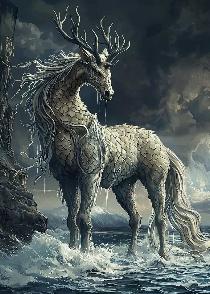 Stone Horse Antlers