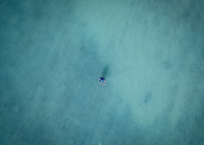 Aerial View of Fisherman