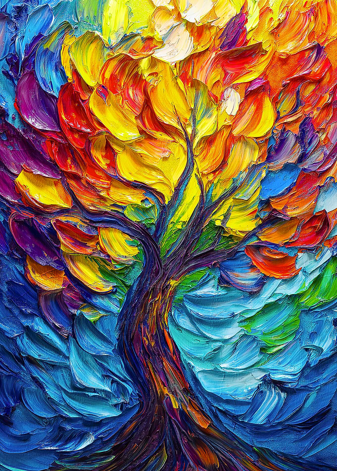 Abstract Tree Artwork