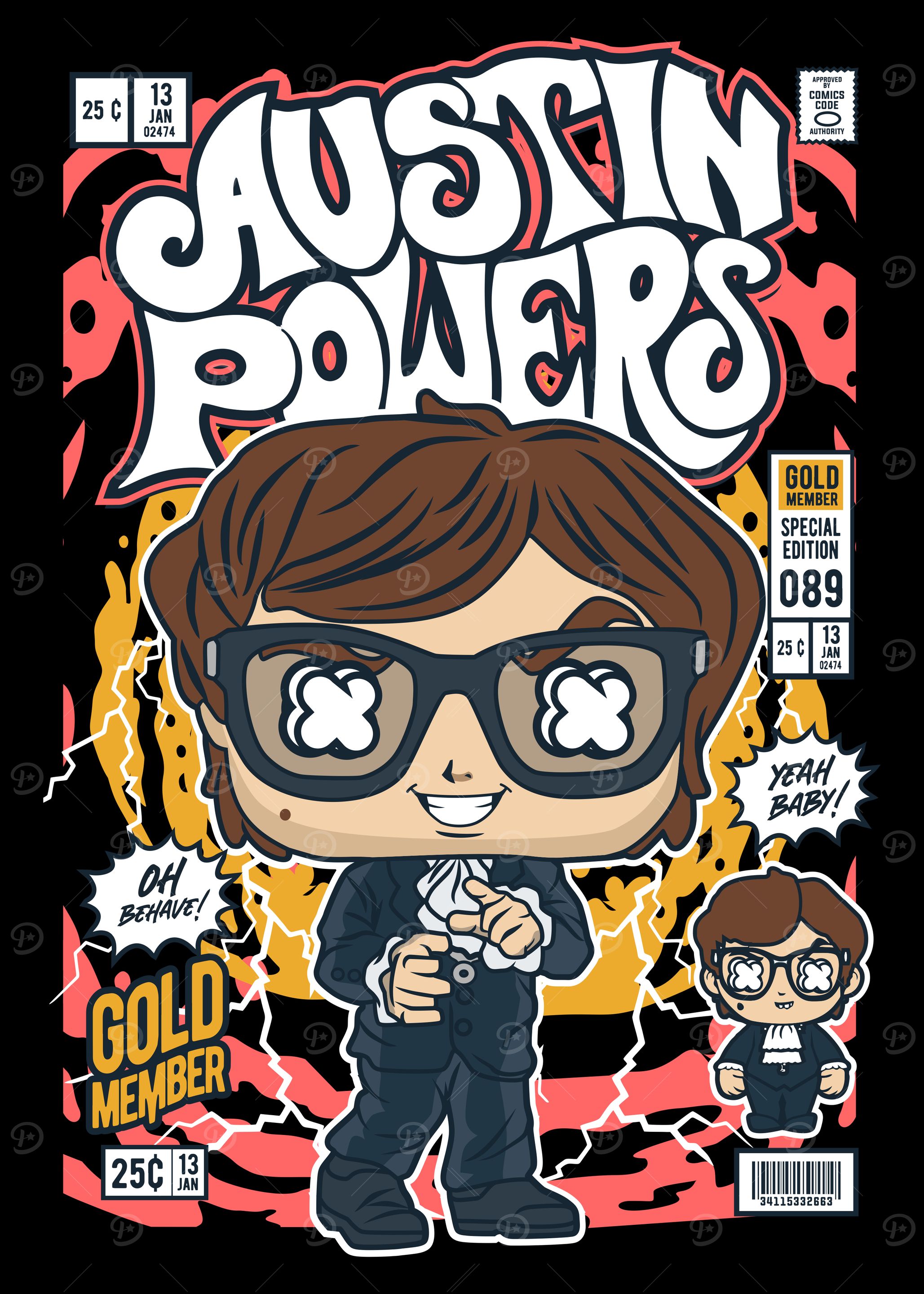 Austin Powers Comic Cover