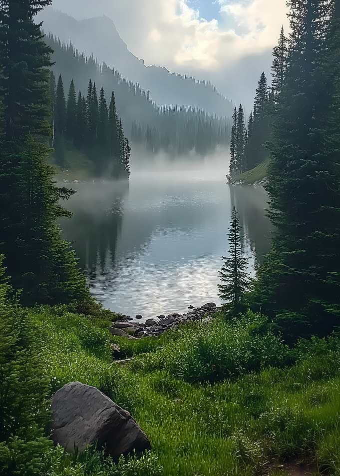 Misty Mountain Lake