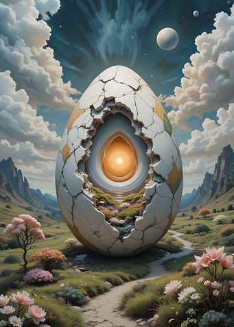 Cracked Egg Landscape