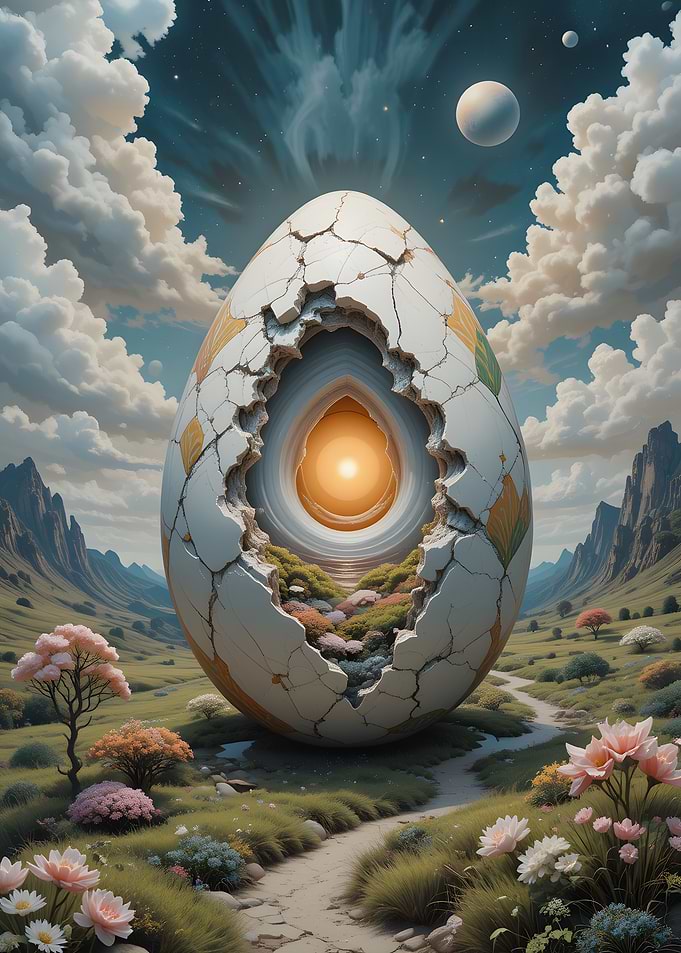 Cracked Egg Landscape