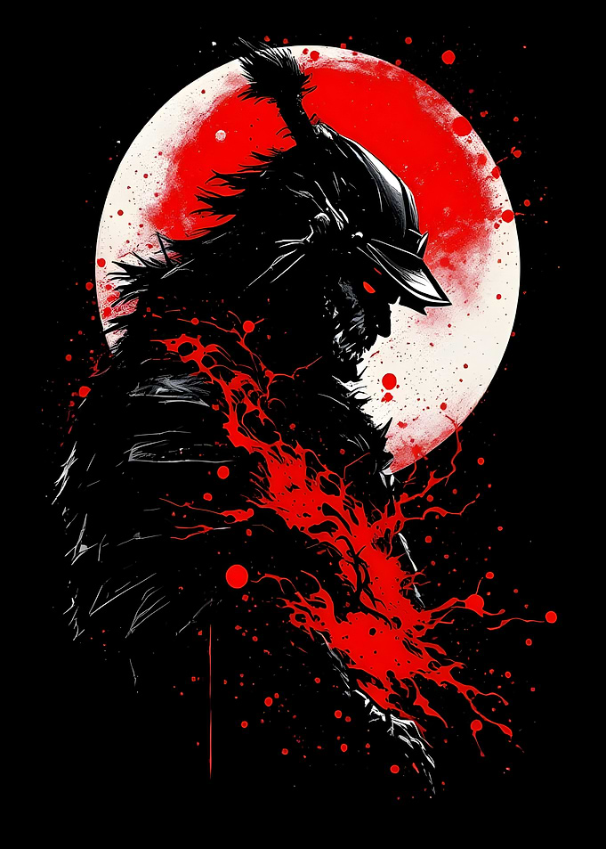 Samurai Blood Moon